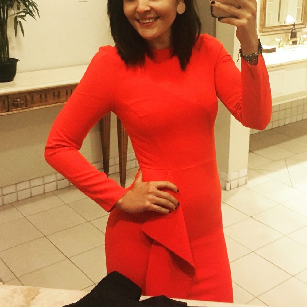 H&M red dress size 4